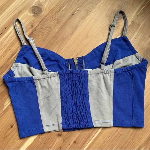 Neon Color Block Crop Tank - Picture 3 of 6